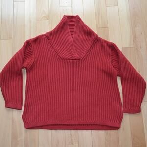 Vintage Eddie Bauer Knit Sweater Red